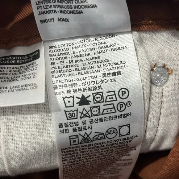 Levi’s 510 Skinny Jeans Size 32. NWT - Picture 6 of 10